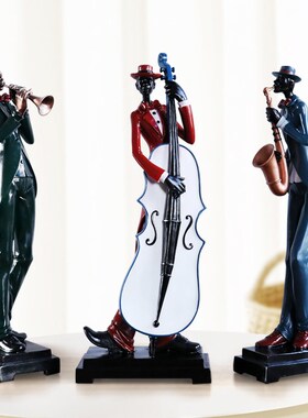 创意欧式抽象乐队人物摆件简约现代客厅玄关电视柜酒柜装饰品摆设