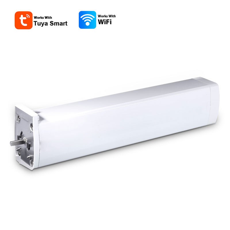 工厂现货涂鸦WiFi智能电动语音窗帘电机自动轨道开合帘智能家居