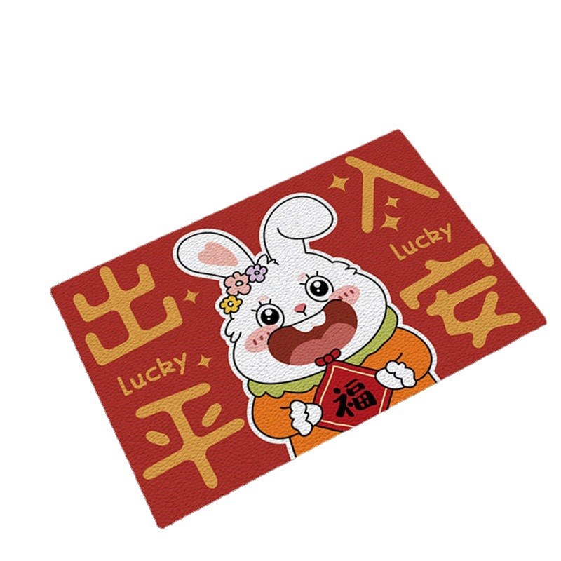 入户门地垫可擦洗PVC皮革大门口进门玄关家用可裁剪脚垫门外地毯