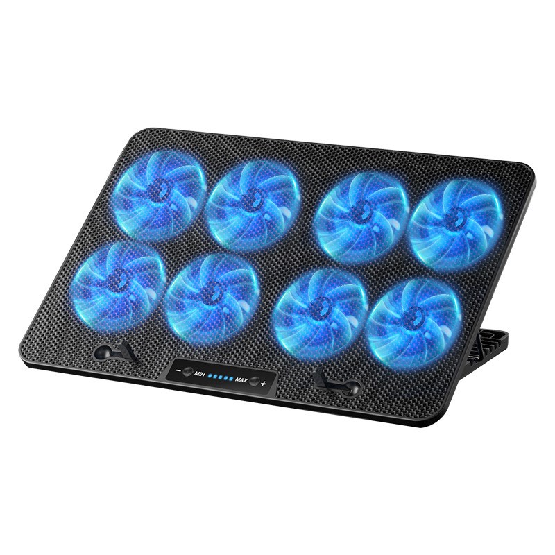 新品8风扇调速笔记本散热器手提电脑排风支架电竞游戏本降温底座