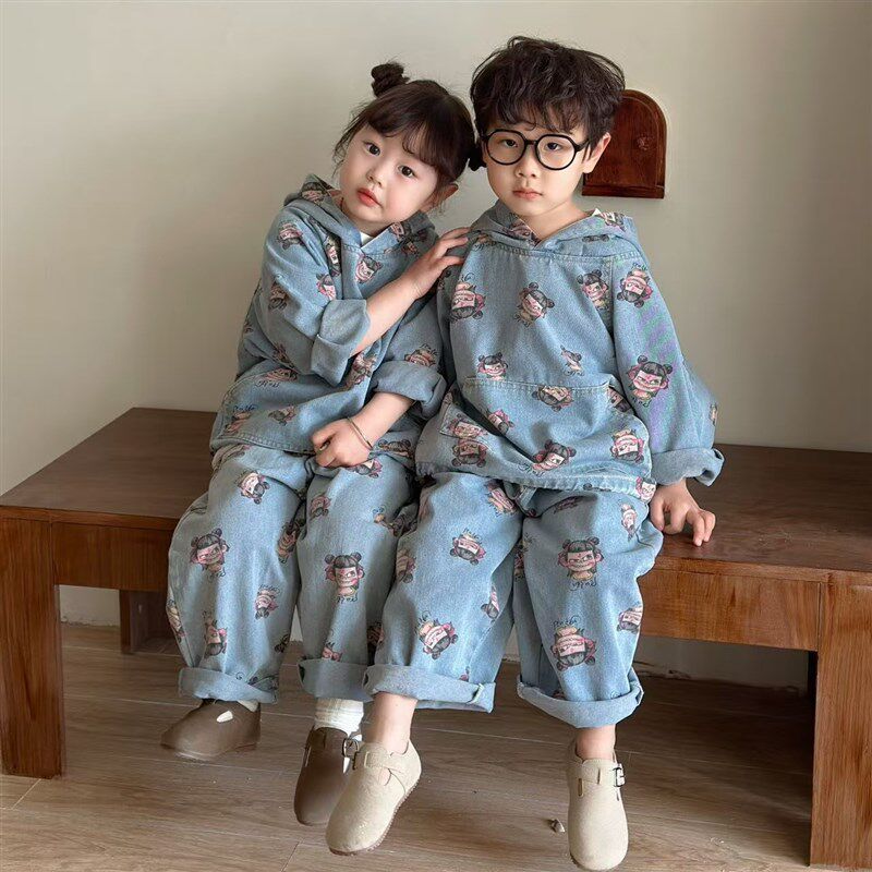 《断码清》儿童套装2025新款男童女童春秋款9分上衣加裤子 不返场