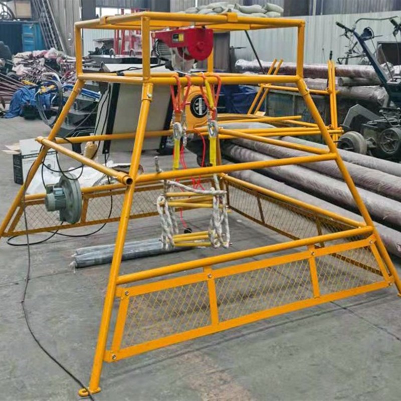 深基坑安全作业一体提料机声光报警智能送风输变电放缆电动摇支架