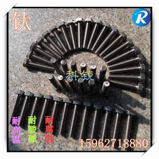 钛螺栓 钛螺丝 钛外六角螺栓 纯钛外六角螺栓M18*40非标定做