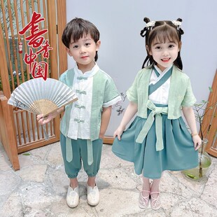 六一儿童节古装国学演出服中国风超仙民族服汉服男童古风帅气唐装
