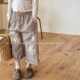 麻棉直筒裤 子2024春秋季 9分裤 儿童春秋夏款 男童女童春装 裤 童装