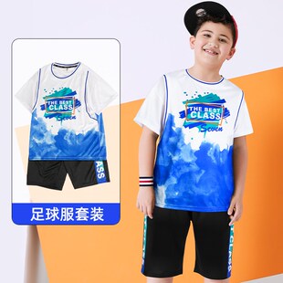 胖男童套装篮球足动球服2023夏装新款加大宽松速干衣短袖两件套
