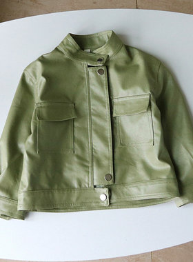 潮童装男童皮衣外套儿童春秋皮衣宝宝机车服中小童夹克衫棒球服pu