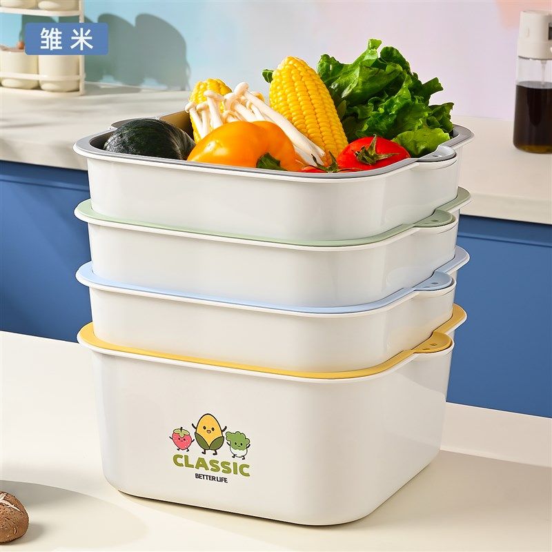 特大双层洗菜盆新款家用厨房沥水篮洗菜篮洗水果滤水盆菜篮子漏盆,餐饮具,洗菜盆/沥水篮/漏水筛,淘宝优惠券,粉丝福利购,淘宝优惠卷