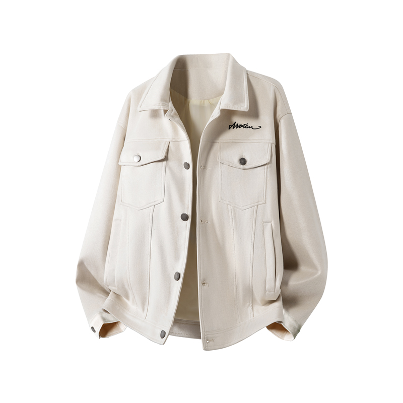 MZAO 美式高街秋季外套男2025新款男装宽松休闲翻领男生夹克衣服