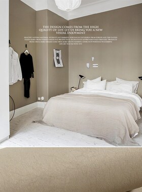 北欧纯色绿灰f色无纺布墙纸 现代简约卧室客厅P灰绿色素色长纤壁