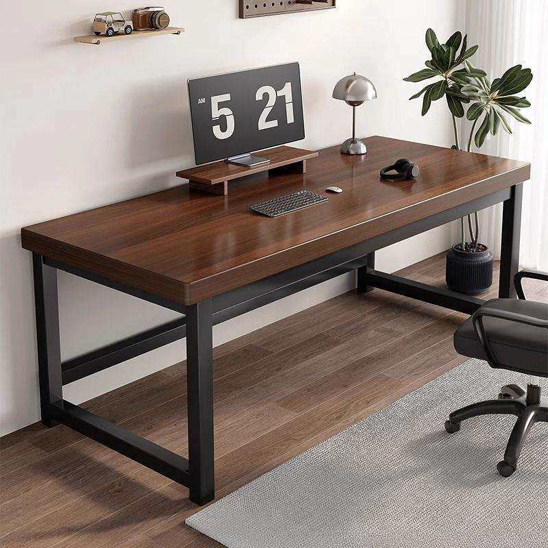 实木生态板电脑桌台式电竞桌家用办公桌卧室书桌长方形桌子工作台
