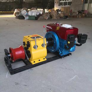 厂家直销湘潭款快中快绞磨 5吨电动绞磨牵引机 汽油柴油绞磨机