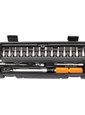 1/4扭力扳手预置快脱快速带刻度扭矩扳手可调力矩套筒扳手1-25NM