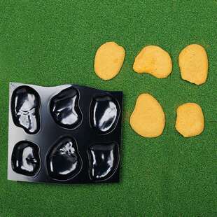 新款卵石模具 汀步石文化石模 文化石模具 6颗大卵石水泥预制模