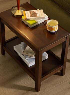 wzh 实木边桌边几桌客厅桌小矮桌