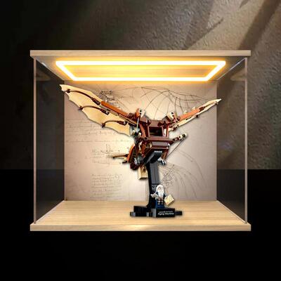 回型灯亚克力收纳盒适用 ICONS系列10363达芬奇的飞行器 拼搭积木
