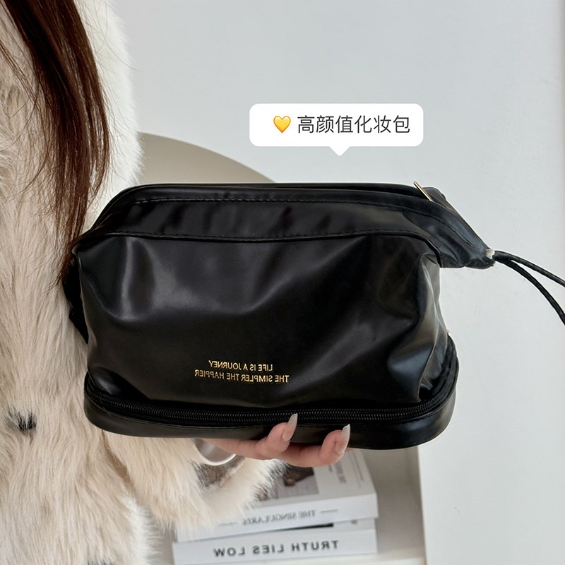 化妆包女化妆刷收纳包小型便x携式杂物大容量旅行洗漱多功能精致
