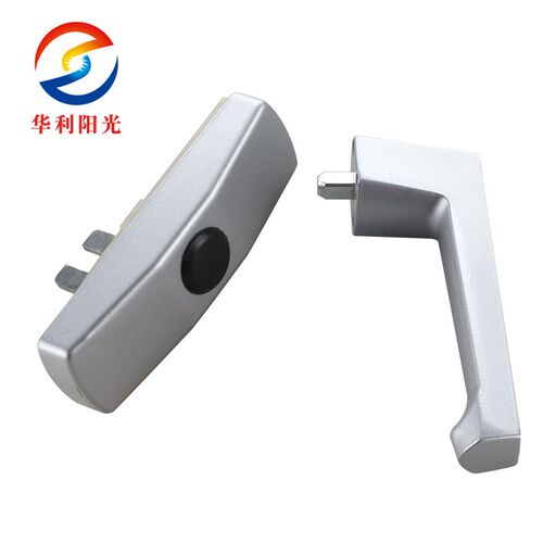 玻璃幕墙铝合金平开窗分离式把手锁分体窗户Q拉手无手柄执手锁