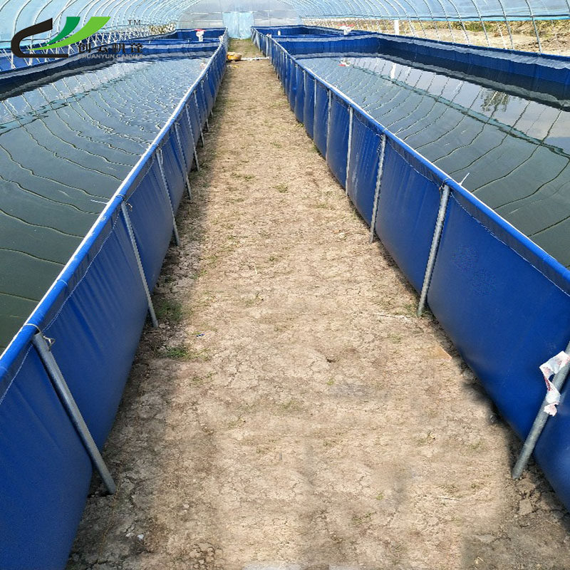 折叠帆布鱼池锦鲤池防渗r蓄水池加厚刀刮布水池大型防水篷布养殖