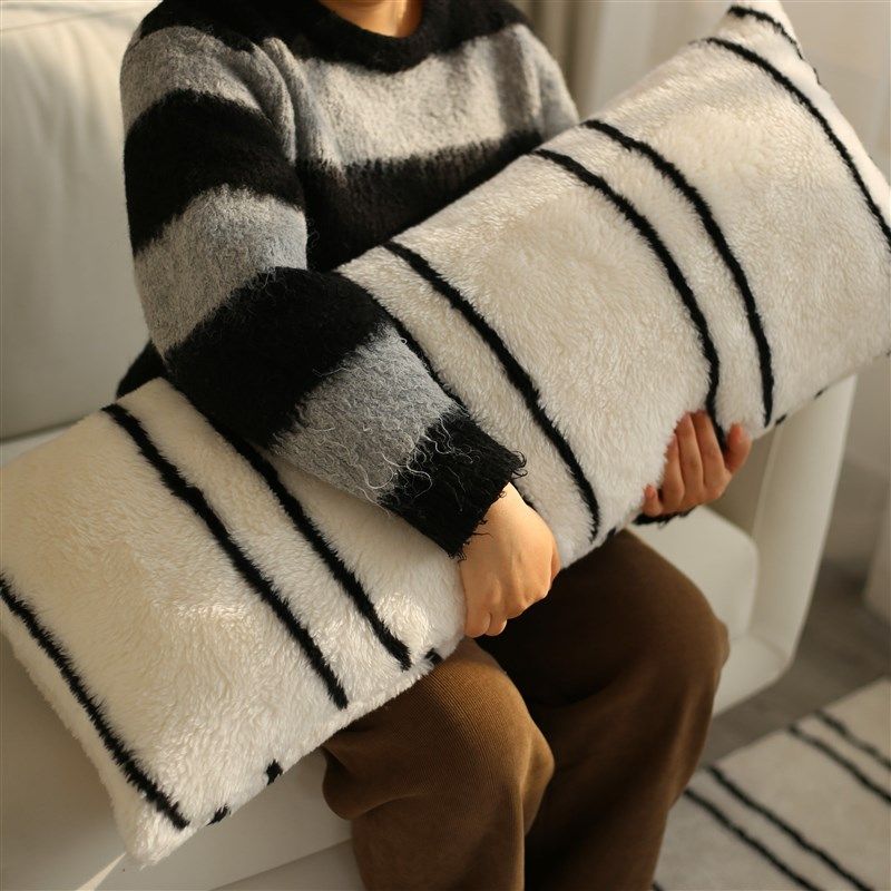 厚毛绒沙发腰枕长条抱枕加高头枕长方靠枕腰部支撑靠垫客厅靠背垫,居家布艺,靠垫/抱枕,淘宝优惠券,粉丝福利购,淘宝优惠卷