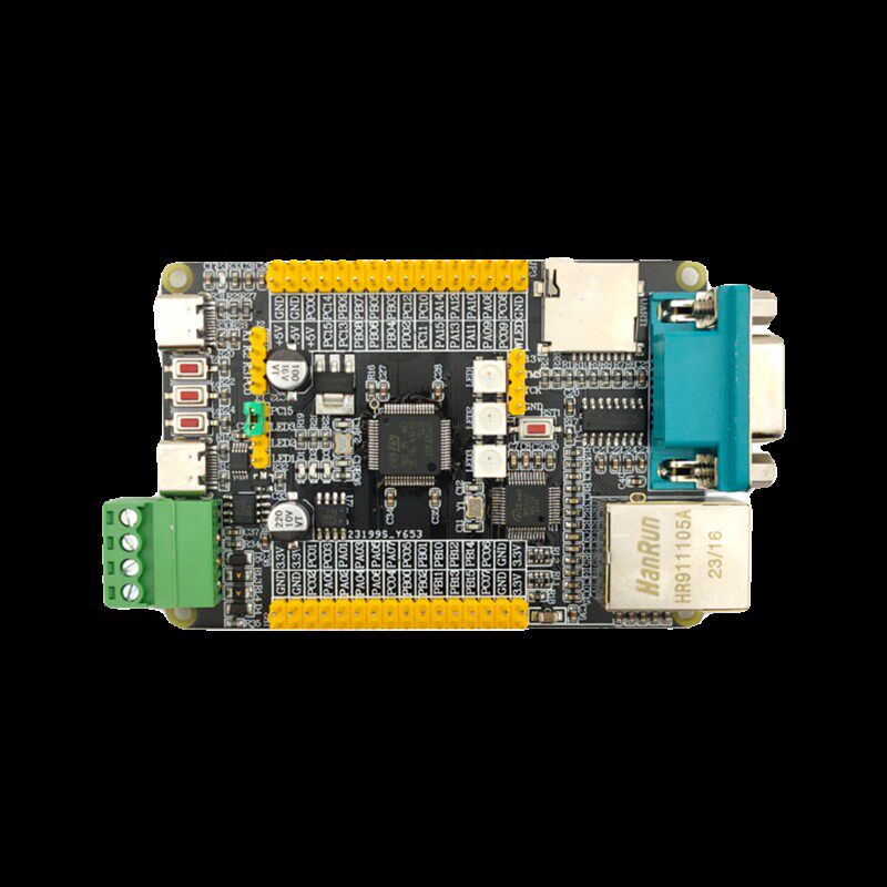 STM32F103RCT6网络开发板W5500以太网模块485/232/带TF卡座工控板