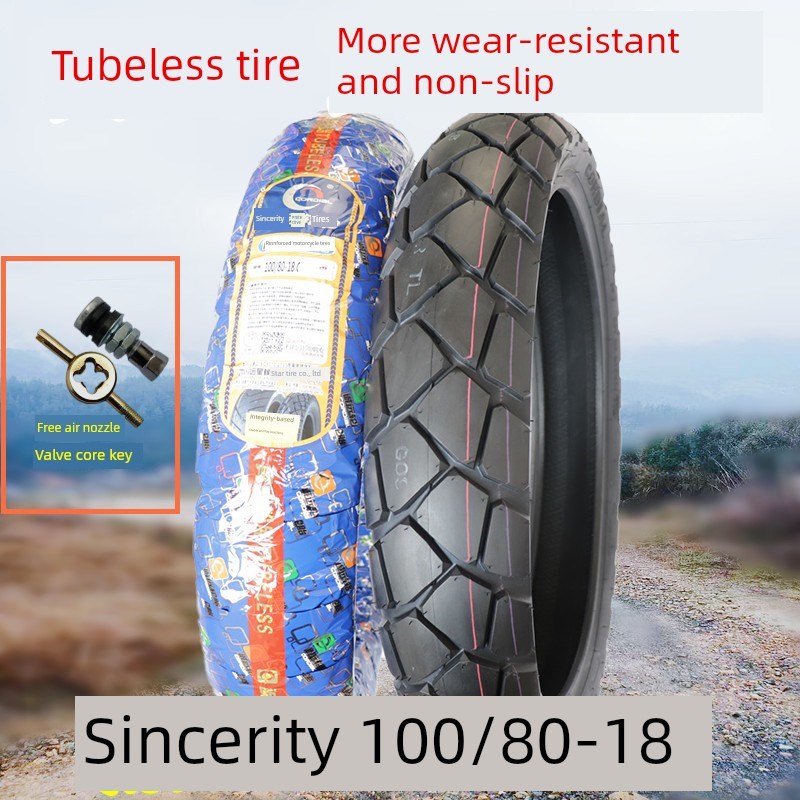 成源80a100-18后90/90-18加宽摩托车轮胎真空轮胎10080-18龟背防