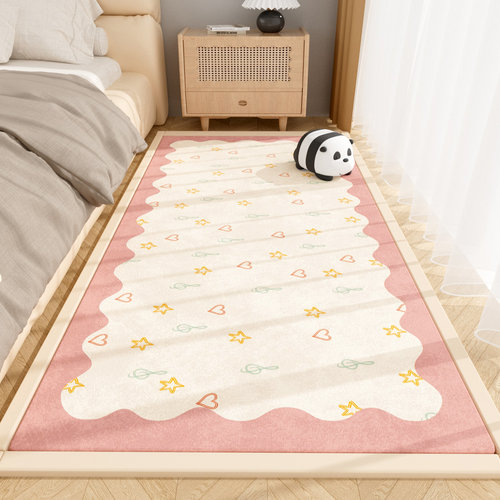 加厚床边地毯奶油风客厅s卧室飘窗榻榻米冬季隔凉防摔打地铺地垫