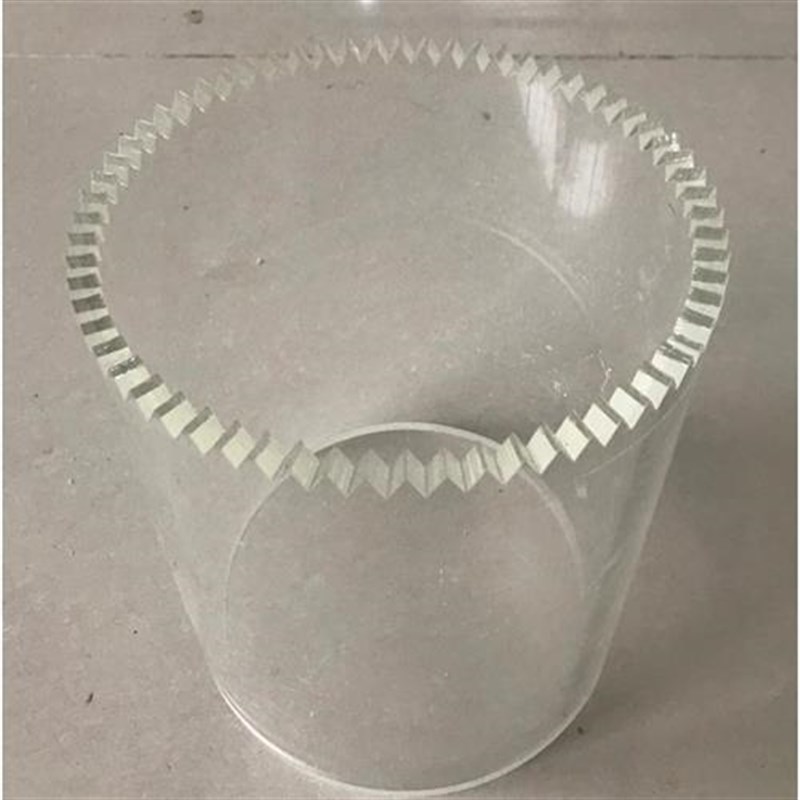 新款圆柱形有机玻璃管 锥形漏斗 螺纹加工 亚克力定制