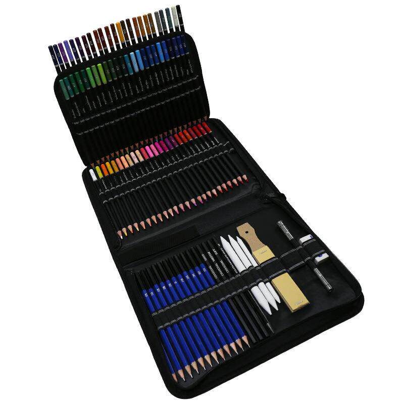 96件素描铅笔套装96件素描彩色铅D笔96PCS油彩铅笔套装美术用品
