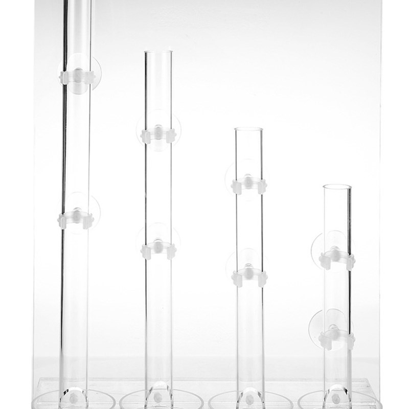 水晶极火观赏虾下沉粮投食管喂食器虾螺食盆托盘带吸盘卡扣喂食管