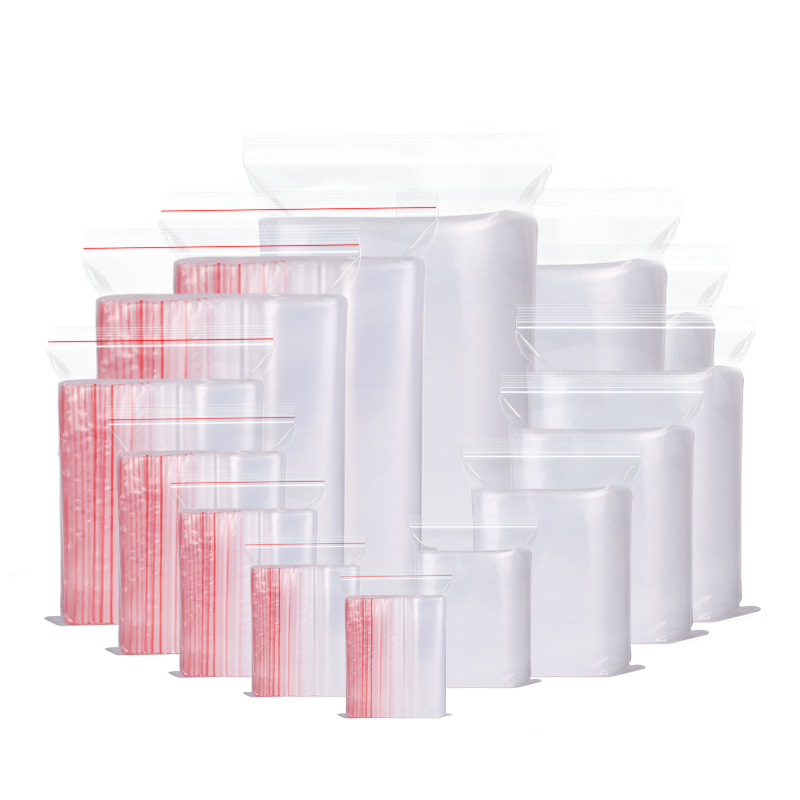 pe塑料袋自封丝20袋只袋加厚20 全透明*夹 链袋10020cm*