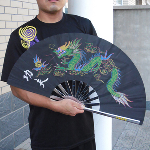 合金外骨太极功夫扇太极s扇表演可定做全金属骨架左手右手双面扇