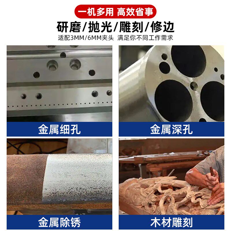 气动风磨笔加长杆刻磨笔小型手持气动打磨机内孔研磨笔深孔刻磨机