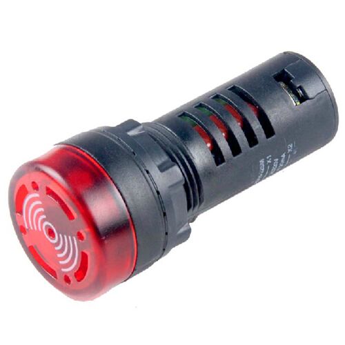 伊莱科闪光蜂鸣器BJ-3扬声器24V报警器12V讯响器AD16-22SM/220V