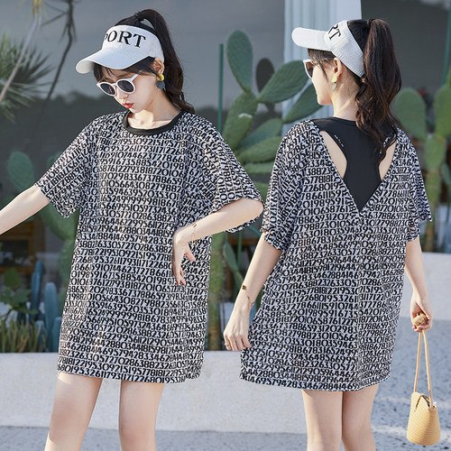 泳衣女保守2021年新款爆款遮肚显瘦分体三件套温泉学生双层平角裤