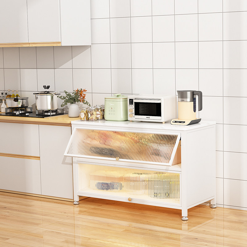 岩板餐边柜厨房置物多层落地橱柜延长厨房微波炉烤箱碗筷收纳柜子,厨房/烹饪用具,厨房置物架/置物柜/角架,淘宝优惠券,粉丝福利购,淘宝优惠卷