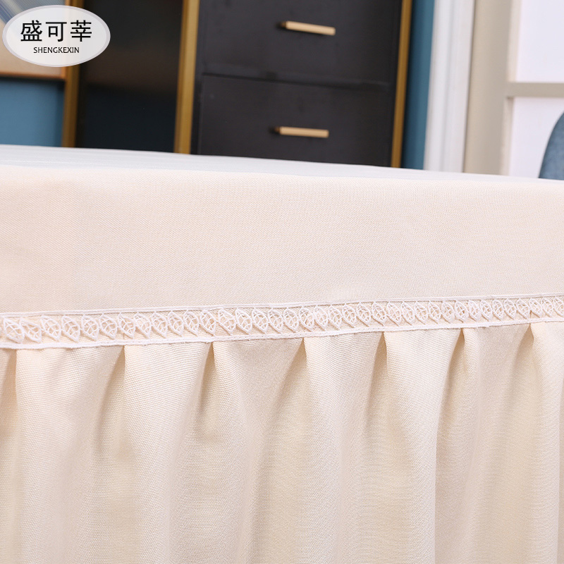 方桌桌布烤火电炉罩正方形家用台布简约现代纯色高级感长方形定制