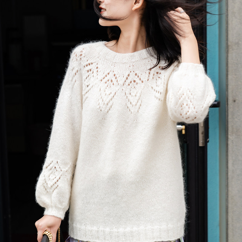 编织人生团织NO91白露波纹粗线套头衫 手工编织DIY棒针毛线材料包,服饰配件/皮带/帽子/围巾,DIY编织材料包,淘宝优惠券,粉丝福利购,淘宝优惠卷