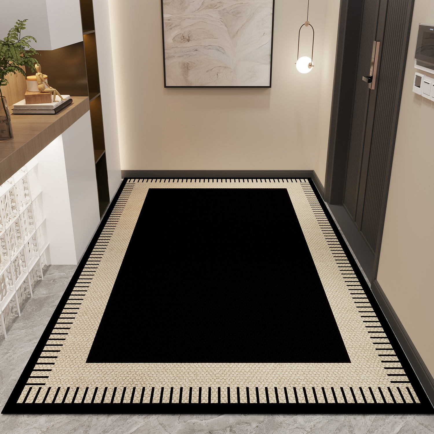 高级感入户门地垫家用地毯客厅防滑大门口门垫进门玄关脚垫可裁剪