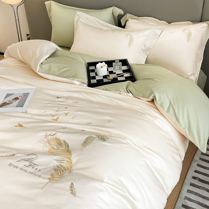 60支新疆长绒棉全棉纯棉被套单件双人单人被罩被子套罩被单四件套,床上用品,被套,淘宝优惠券,粉丝福利购,淘宝优惠卷