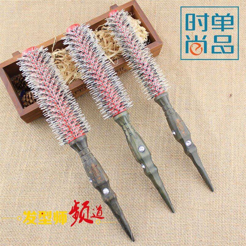 高品质铝管加热滚梳 发廊滚梳子 梨花头梳子 总监滚梳子