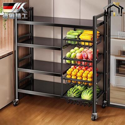 德国厨房置物架落地多层蔬菜架子