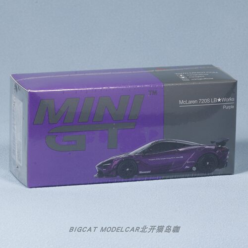 MINIGT 1:64 McLaren迈凯伦720S LBWK宽体改装合金汽车模型可推行