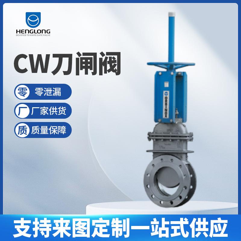 厂家CW高压刀闸阀BU长方形截面底孔排污带阀盖刀闸阀