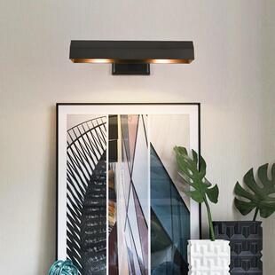 北欧全铜LED镜前灯浴室镜柜灯补光灯客厅走廊过道照画灯免打孔灯