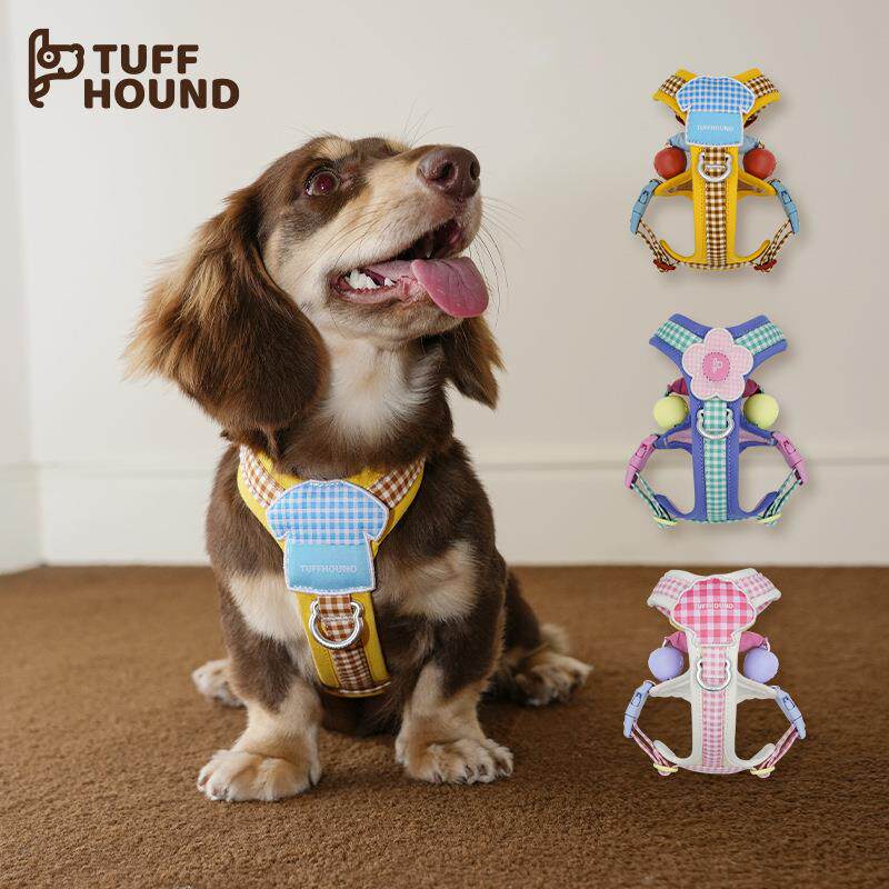 Tuffhound它愿狗狗牵引绳中小型犬防爆冲胸背带柯基背心式遛狗绳