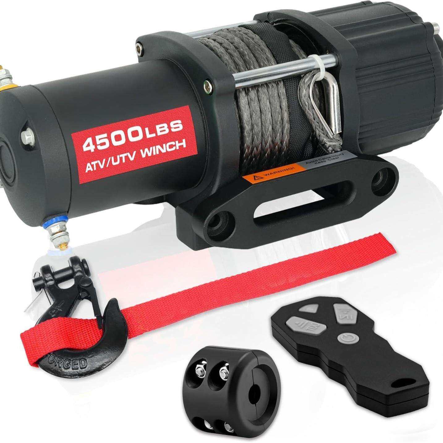 4500磅电动绞盘 车载小吊机 小型越野车轿车自救脱困牵引