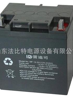 雷迪司电池MF12-24风能发电12v24ah直流屏EPS 雷迪司电池MF12-24