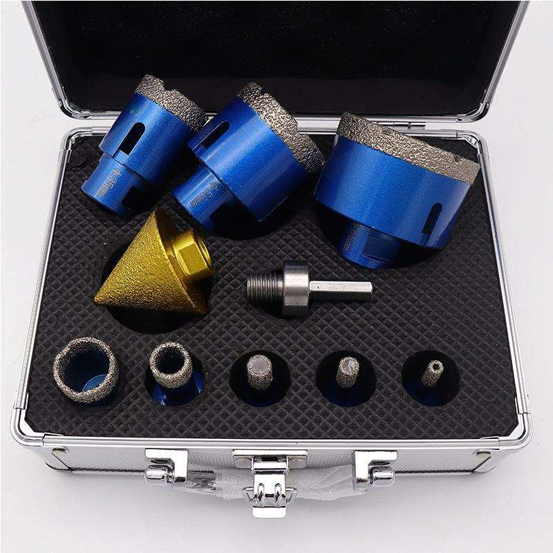 M14钎焊开孔器50mm倒角器套装金刚石石材瓷砖打孔角磨机钻头跨境