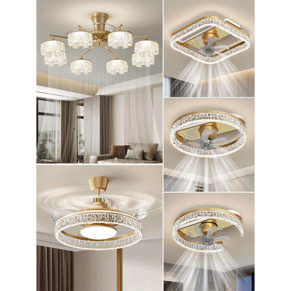 客厅主灯吸顶风扇灯2025年新款北欧风轻奢卧室餐厅风扇灯全屋套餐